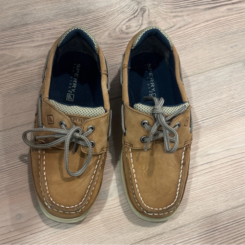 Sperry Brown Leather Boat Shoes - Picture 4 of 5